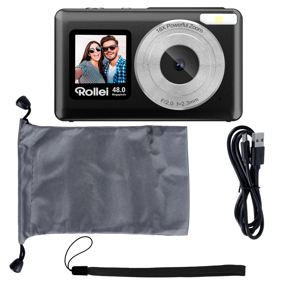 Compactline Pocket | 48MP Digitalkamera mit 4K