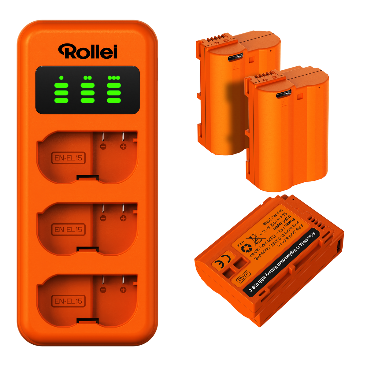 Charger Set | 3-Pack Camera Batteries & Charger