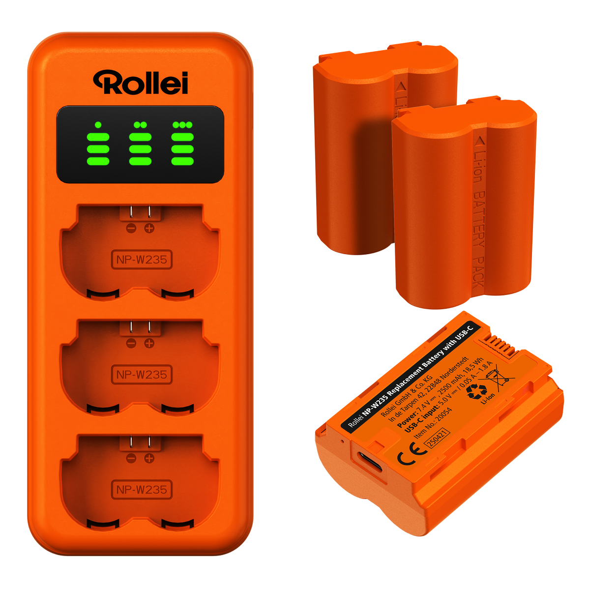 Charger Set | 3-Pack Camera Batteries & Charger