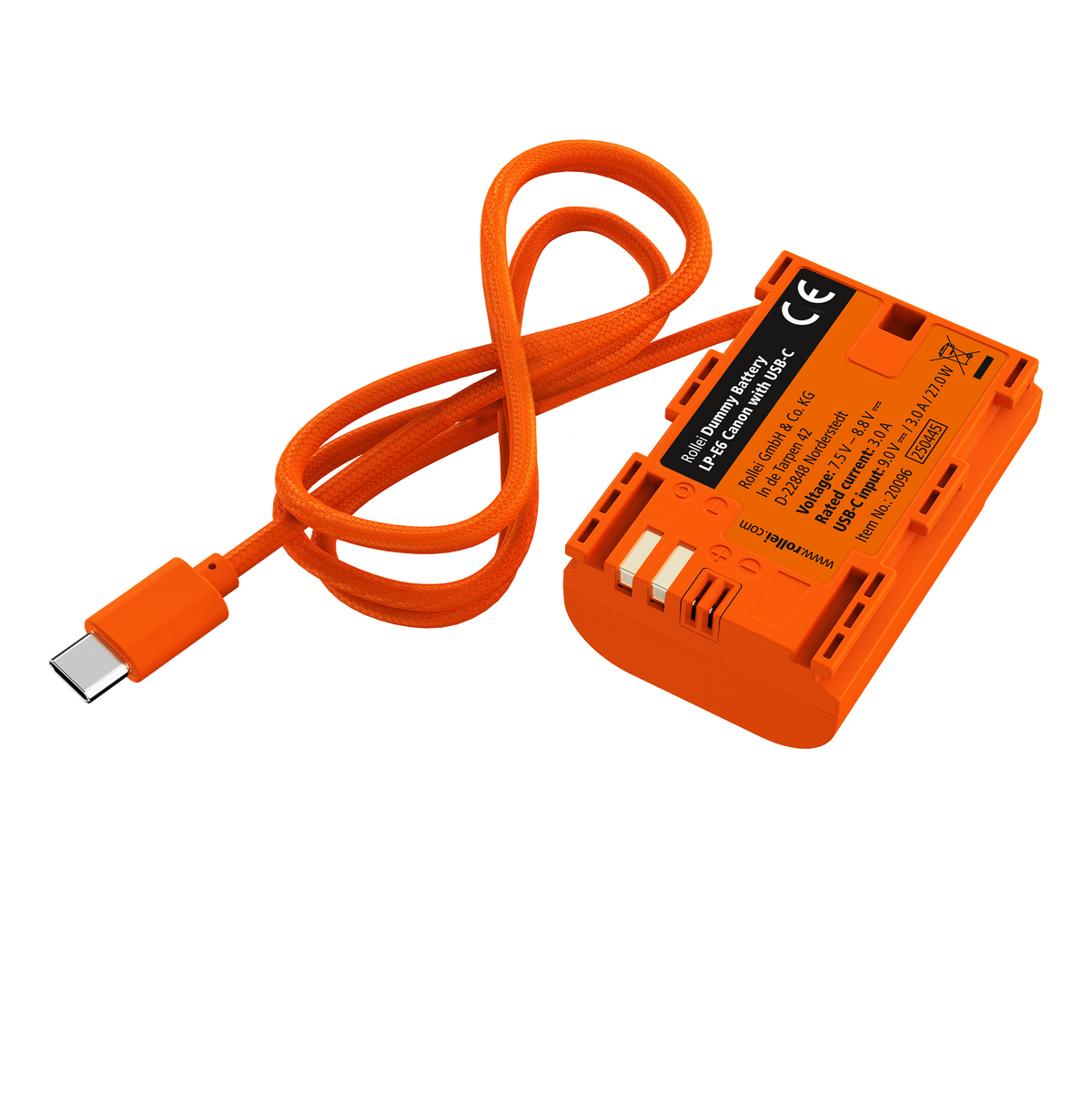 Dummy Kamera-Akku mit USB-C