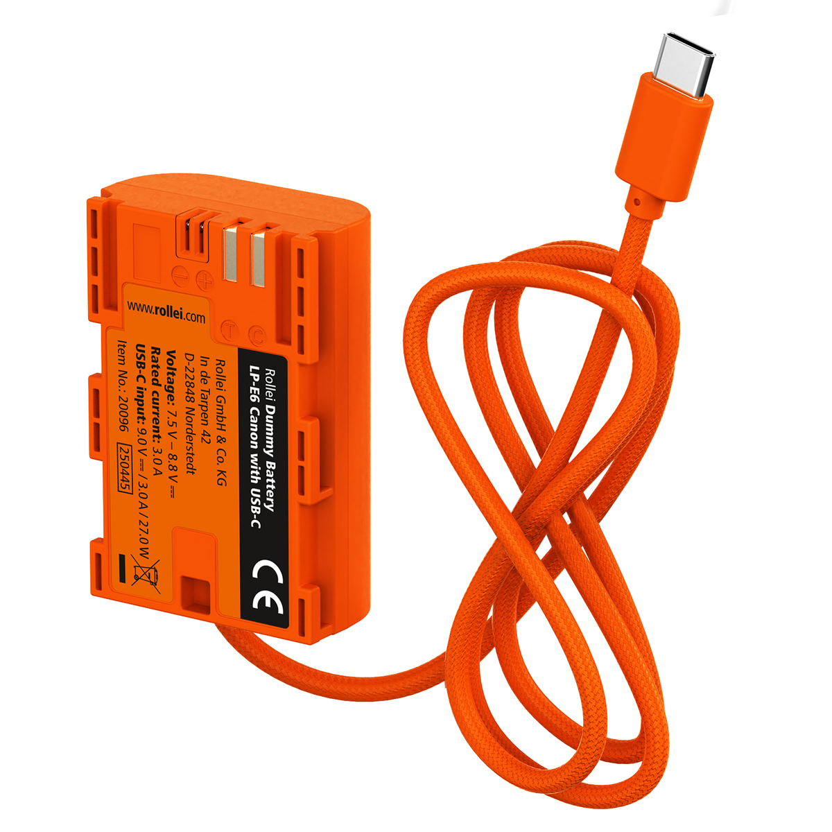 Dummy Kamera-Akku mit USB-C