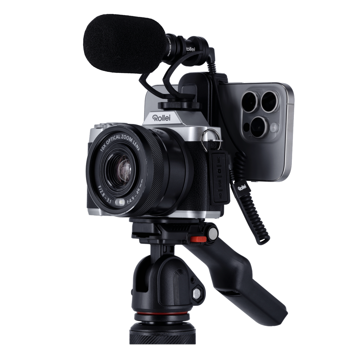 Content Creator Travel Kit | Actioncam, Stativ & Tasche im Bundle