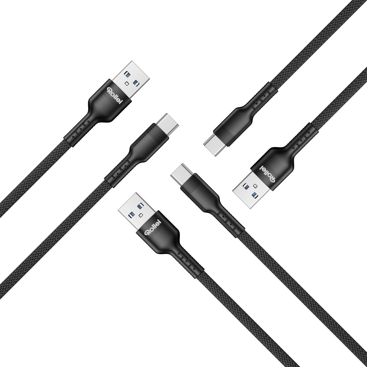 Bundle 3x USB-A / USB-C Kabel | 10 Gbps | 1,2 m