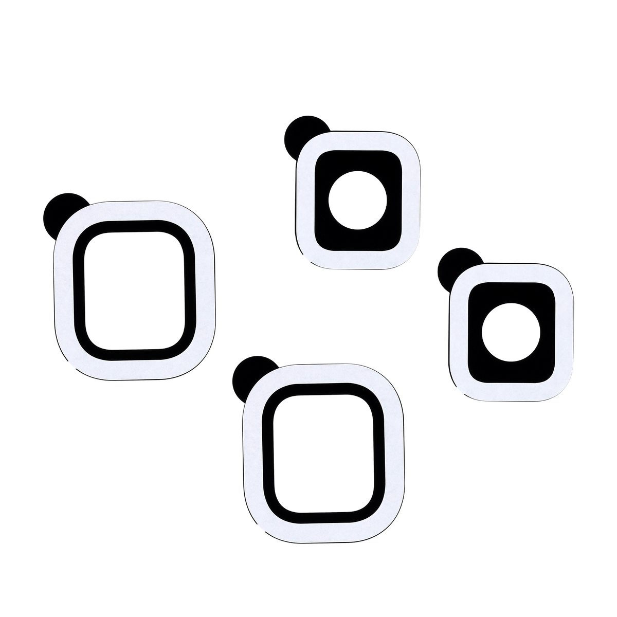 Ersatz-Fenster-Klebepads | 4er-Set | für Indoor Window Security Cam 2K