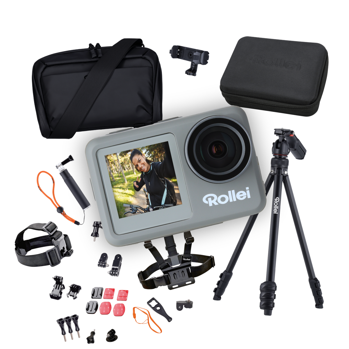 Content Creator Travel Kit | Actioncam, Stativ & Tasche im Bundle