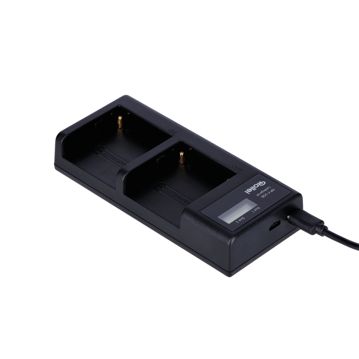 Bundle Ladestation inkl. 2x NP-F Akku mit USB-C | versch. Kapazitäten
