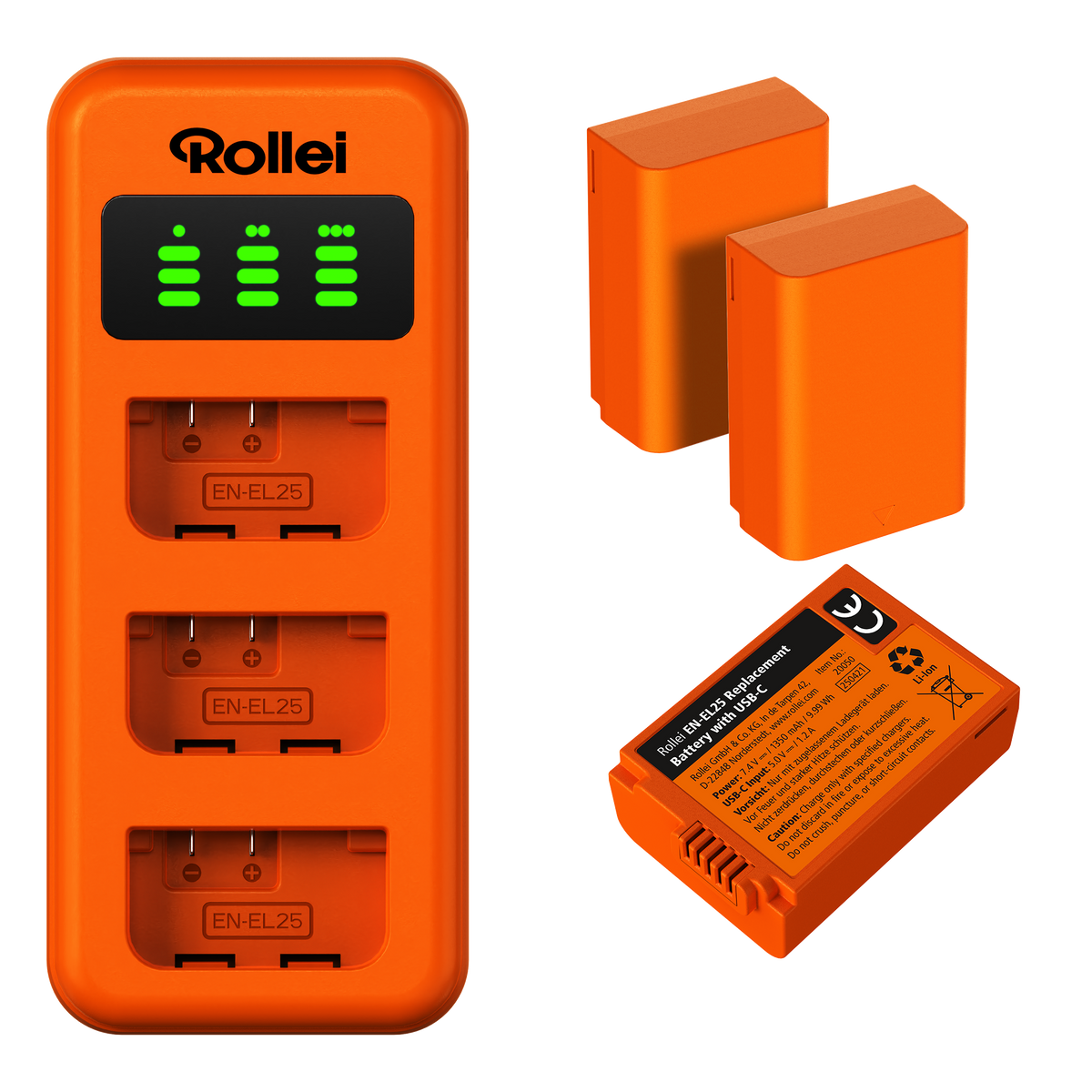 Charger Set | 3-Pack Camera Batteries & Charger