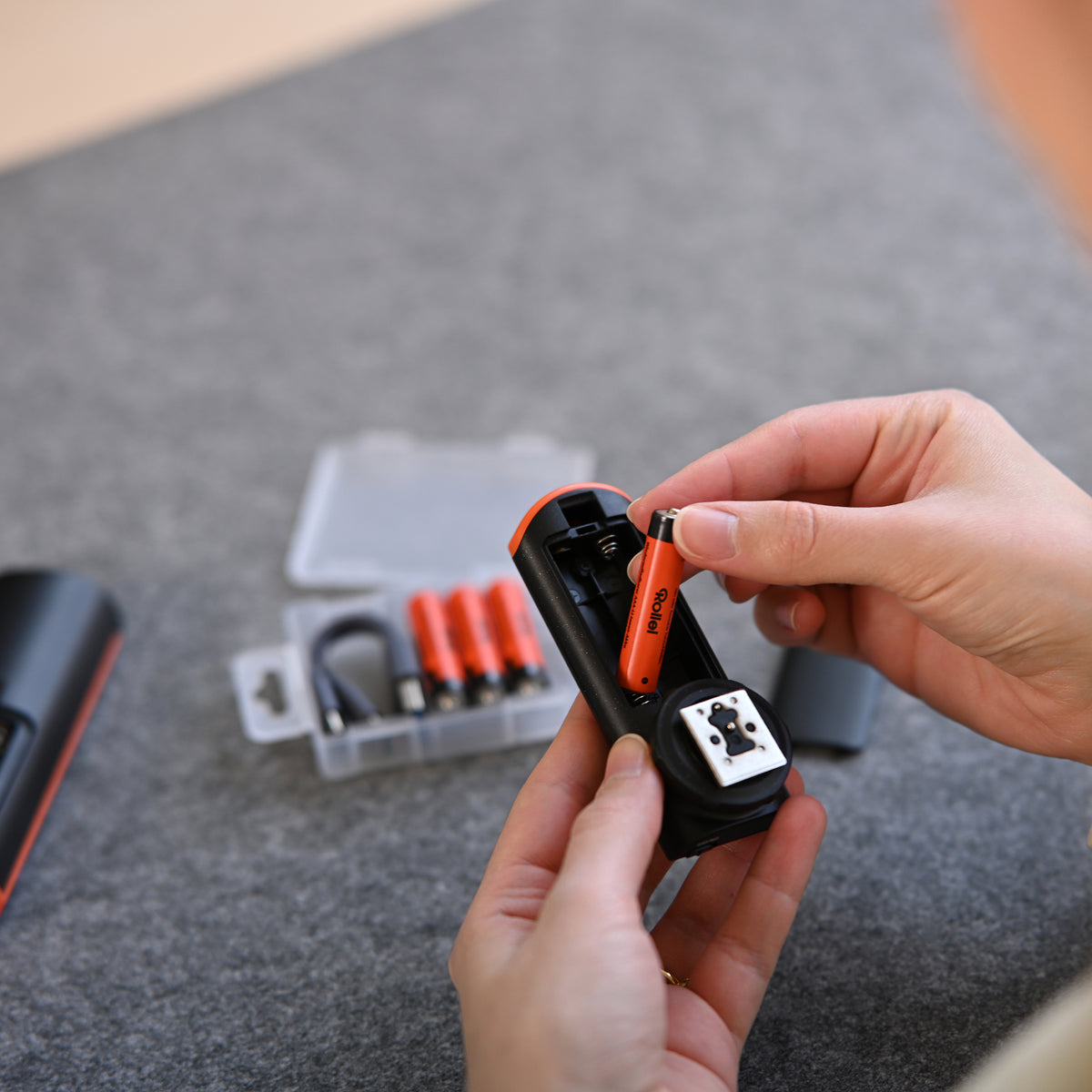 Wiederaufladbare Batterie-Akkus mit USB-C | 4er-Pack