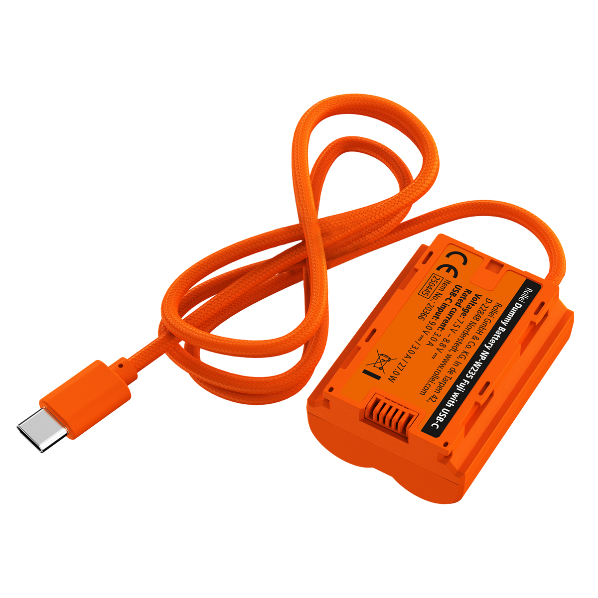 Dummy Kamera-Akku mit USB-C