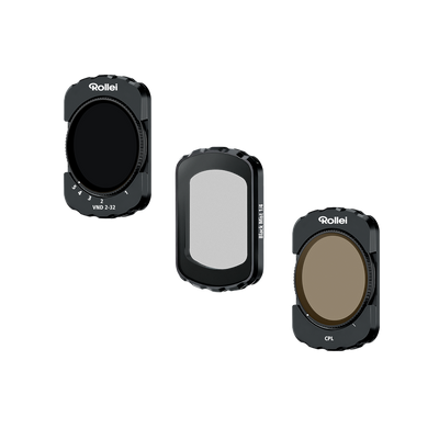 DJI Osmo Pocket 3 & 4 Filter-Set | VND2–32, CPL, Black Mist 1/4