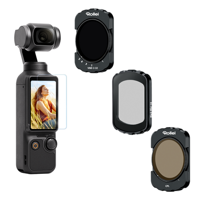 DJI Osmo Pocket 3 & 4 Filter-Set | VND2–32, CPL, Black Mist 1/4
