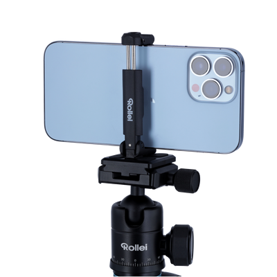Smartphone Holder for Tripod Center Column | Wide Clamping Range 6.5-8.5 cm
