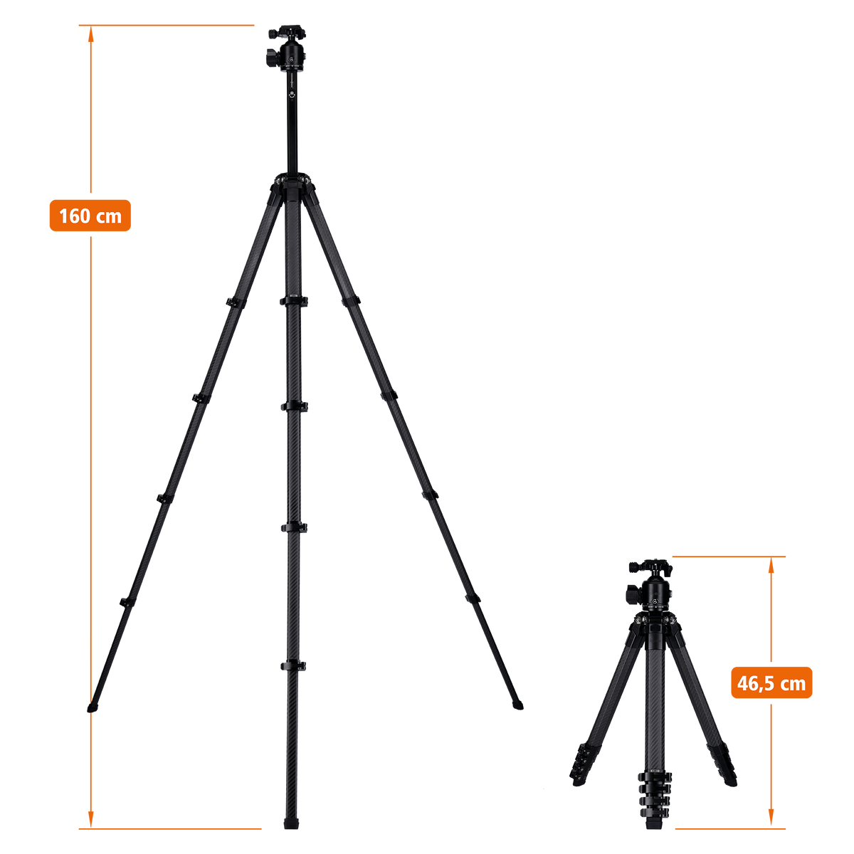 Lion Rock Traveler Pro inkl. Stativkopf | All Black