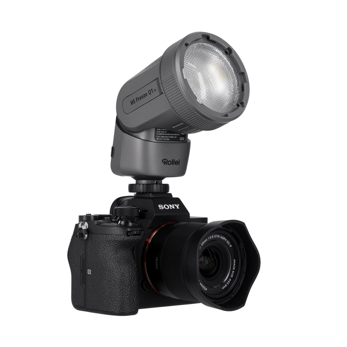 Aufsteckblitz I 2-in-1 LED-Blitz I HS Freeze Q1