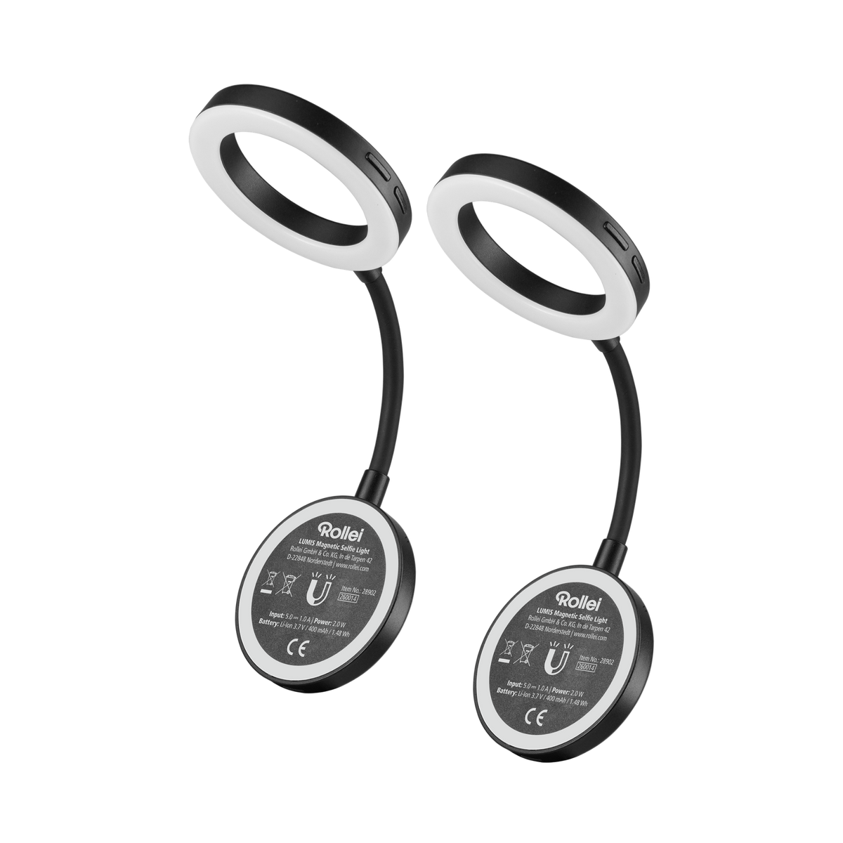 Bundle 2x LUMIS Magnetisches LED-Ringlicht