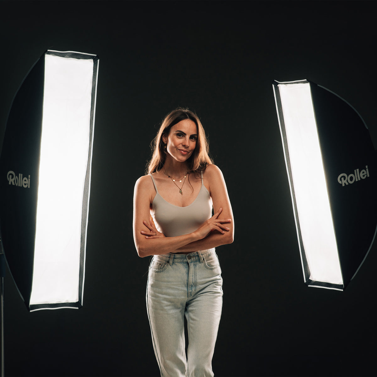 Bundle 2x Softbox Streifen | Schnellverschluss, Aufklapp-System & Gitter