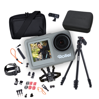 Content Creator Travel Kit | Actioncam, Stativ & Tasche im Bundle