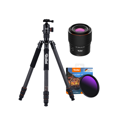 Photography Starter Bundle | C6i Carbon Tripod + Rollei Lens + ND Filter