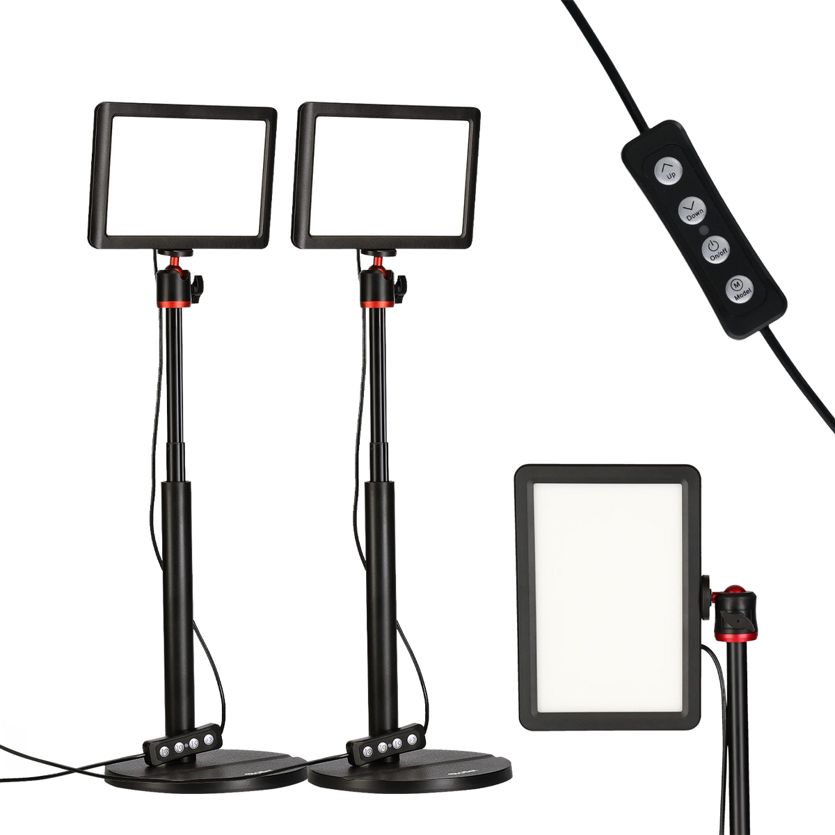 Bundle 2x LUMIS Key Light - LED-Streaming-Licht