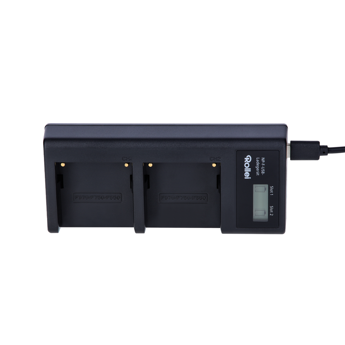 Bundle Ladestation inkl. 2x NP-F Akku mit USB-C | versch. Kapazitäten