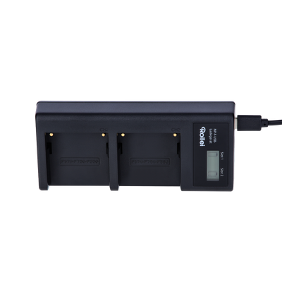 Bundle Ladestation inkl. 2x NP-F Akku mit USB-C | versch. Kapazitäten